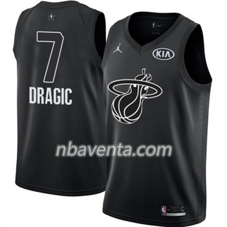 Camiseta Hombre Miami Heat Goran Dragic 7 2018 All Star Jordan Brand Negro Swingman